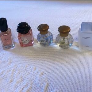 Set of 5 travel size brand new fragrances